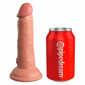 Naturdildo „6“ Dual Density Silicone Cock“ mit extra starkem Saugfuß