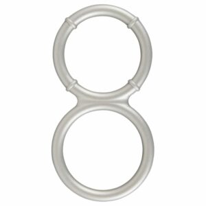 „Metallic Silicone cock and ball ring“ aus Silikon